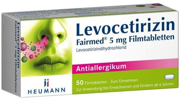 Levocetirizin Heumann Fairmed 5 mg 50 Filmtabletten
