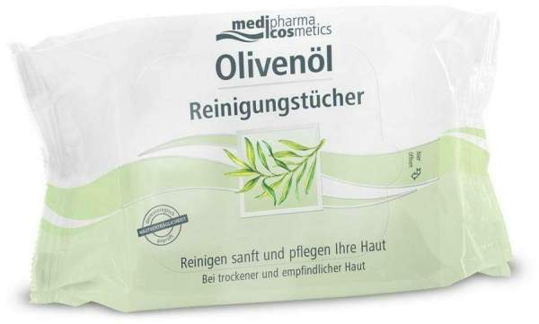 Medipharma Cosmetics Olivenöl Reinigungstücher 25 Stück