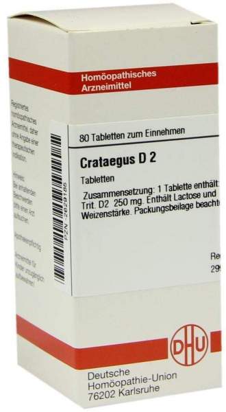 DHU Crataegus D2 80 Tabletten