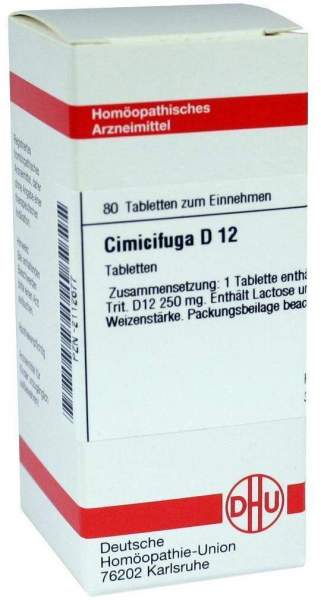 Dhu Cimicifuga D12 80 Tabletten
