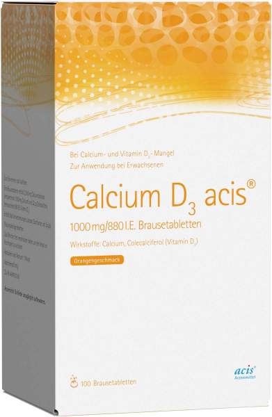 Calcium D3 Acis 1000 mg 880 I.E. 100 Brausetabletten