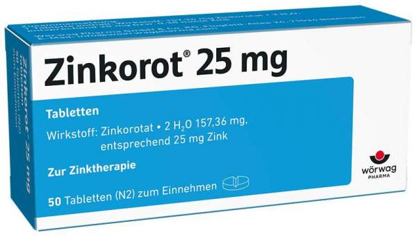 Zinkorot 25 mg 50 Tabletten