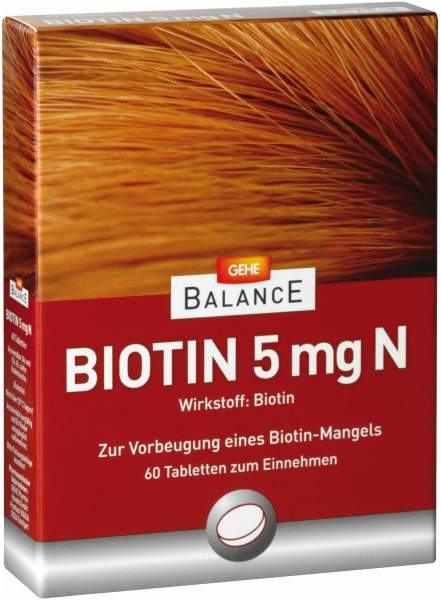 Gehe Balance Biotin 5 mg N 60 Tabletten