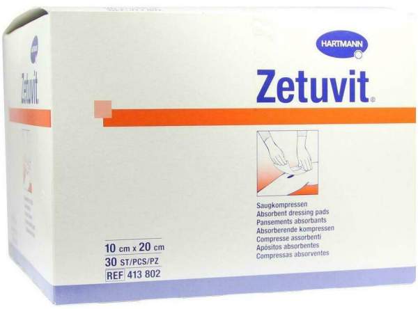Zetuvit Saugkompresse Unsteril 10 X 20 cm 30 Stück