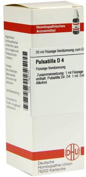 Dhu Pulsatilla D4 Dilution 20 ml