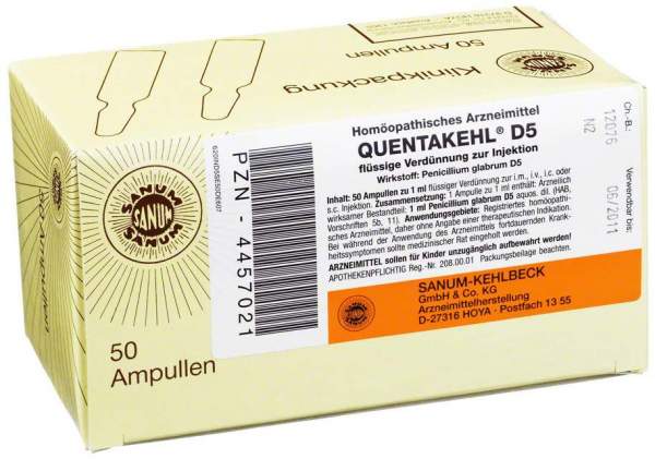 Quentakehl D5 50 X 1 ml Ampullen