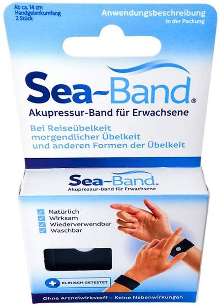 Sea-Band Akupressurband F.Erwachsene Black