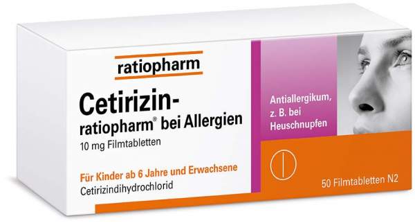 Cetirizin-ratiopharm bei Allergien 50 Filmtabletten