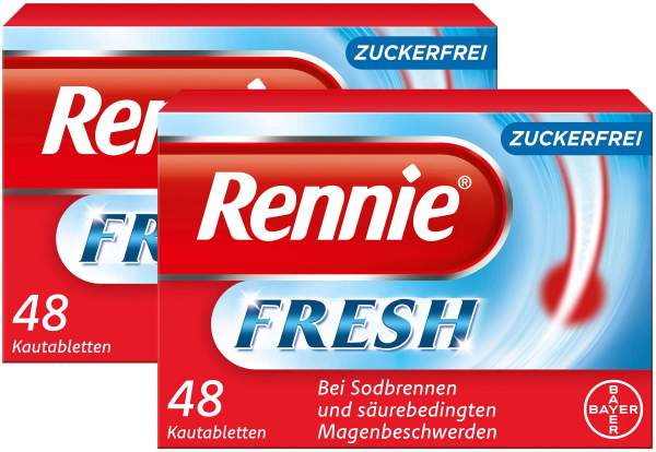 Sparset Rennie Fresh 2 x 48 Kautabletten zuckerfrei