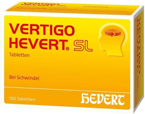 Vertigo Hevert Sl 100 Tabletten bei Schwindel
