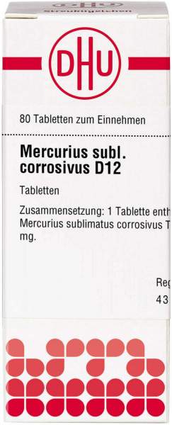 Dhu Mercurius Sublimatus Corrosivus D12 80 Tabletten