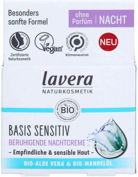 Lavera Basis Sensitiv Beruhigende Nachtcreme 50 ml
