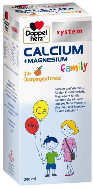 Doppelherz Calcium + Magnesium Family System 250 ml Flüssigkeit