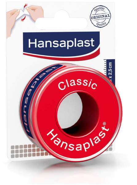 Hansaplast Fixierpflaster Classic 5 m x 2,5 cm 1 Rolle
