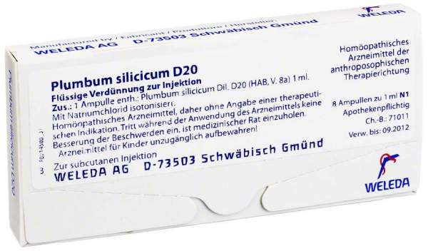 Weleda Plumbum Silicicum D20 8 X 1 ml Ampullen