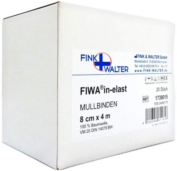 Mullbinden 8 Cmx4 M 100% Baumwolle