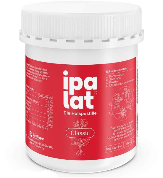 Ipalat Halspastillen Classic 400 Pastillen