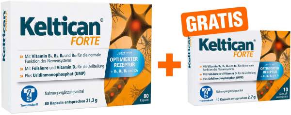 Keltican forte 80 Kapseln + gratis 10 Kapseln