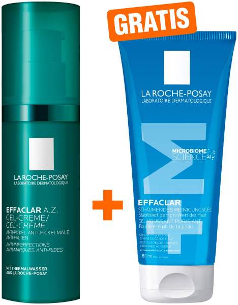 La Roche Posay Effaclar A.Z. Gel-Creme 40 ml + gratis La Roche Posay Effaclar Gel 50 ml Mini