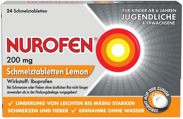 Nurofen 200 mg 24 Schmelztabletten Lemon