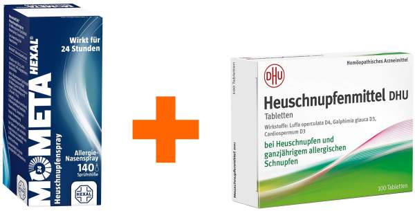 Sparset Allergie Mometahexal Heuschnupfenspray 50 µg 140 Sprühstöße 18 g + Heuschnupfenmittel DHU 100 Tabletten