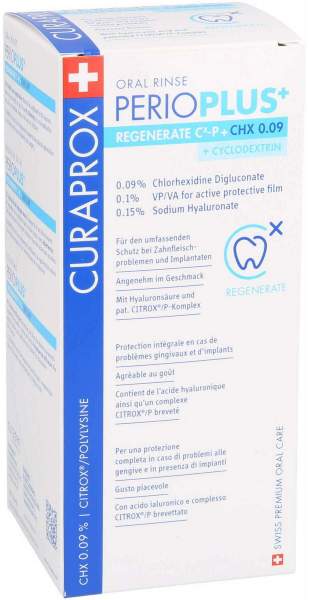 Curaprox Perio Plus+ Regenerate Mundspülung Chx 0,09% 200 ml