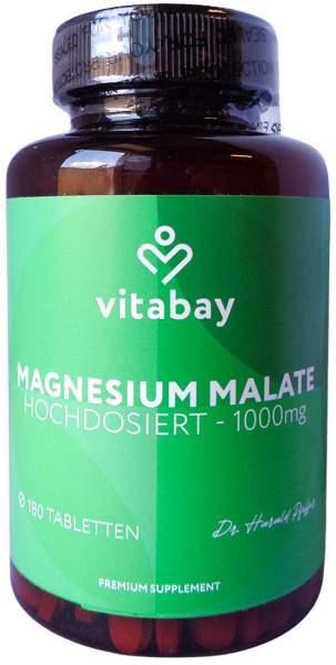 Magnesium Malate 1000 mg Vegan Hochdosiert Tabl.