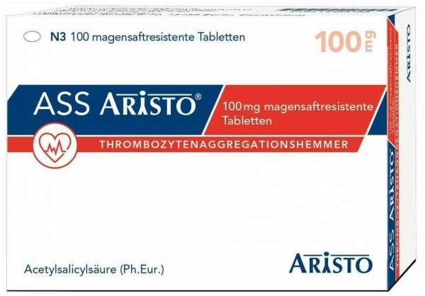 Ass Aristo 100 mg 100 Magensaftresistente Tabletten