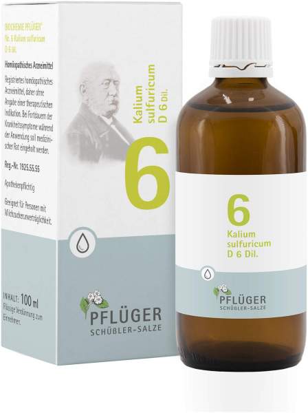 Biochemie Pflüger 6 Kalium Sulfuricum D6 100 ml Tropfen