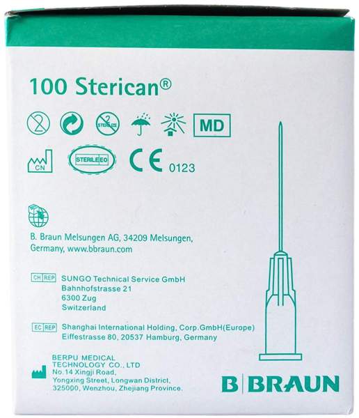 Sterican Einmalkanüle 20 G 25 mm 100 Stück