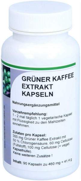 Grüner Kaffee Extrakt 300 mg Kapseln 90 Stück