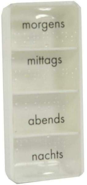 Tablettendose Mit Angabe Morgens, Mittags, Abends, Nachts. Mit...