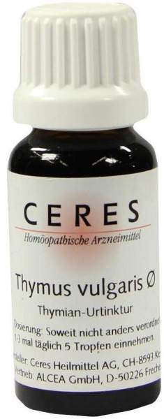 Ceres Thymus Vulgaris 20 ml Urtinktur