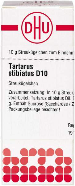 Tartarus stibiatus D 10 Globuli 10 g