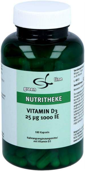 Vitamin D3 25 µg 1.000 I.E. 180 Kapseln