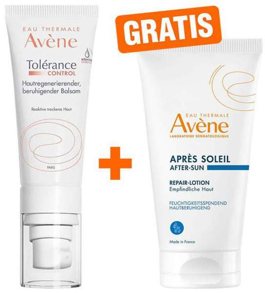 Avene Tolerance Control Balsam 40 ml + gratis Repair-Lotion nach der Sonne 50 ml