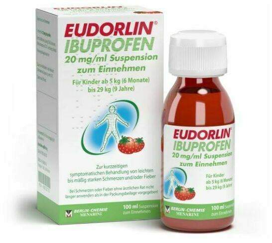 Eudorlin Ibuprofen 20 mg je ml 100 ml Suspension