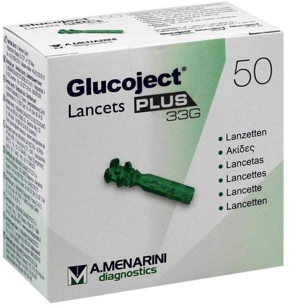 Glucoject Lancets Plus 33 G 50 Lanzetten