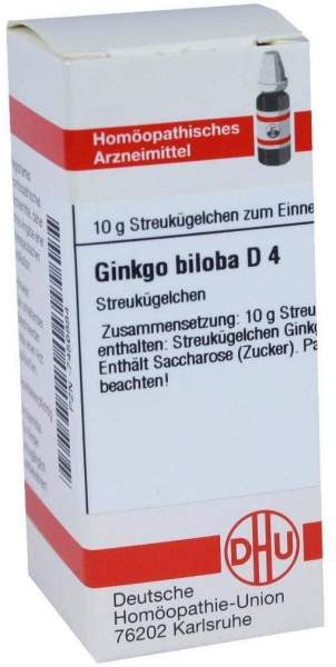 Ginkgo Biloba D4 10 G Globuli