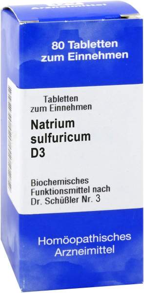 Biochemie 10 Natrium Sulfuricum D3 Tabletten 80 Tabletten