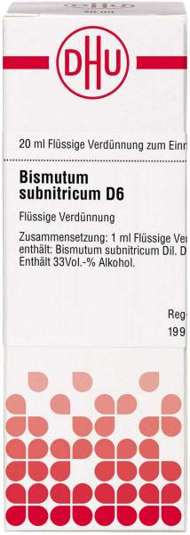 DHU Bismutum subnitricum D6 Dilution 20 ml
