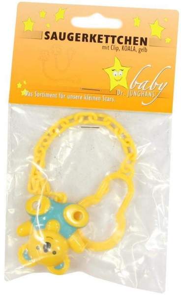 Saugerkette Clip Koala Gelb