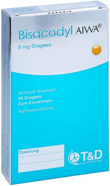 Bisacodyl Aiwa 5 mg 40 Dragees