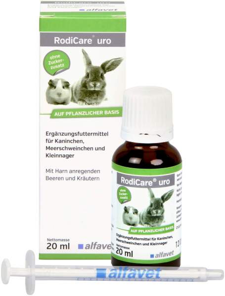 Rodicare uro 20 ml Flüssigkeit für Zwergkaninchen, Meerschweinchen und Kleinnager