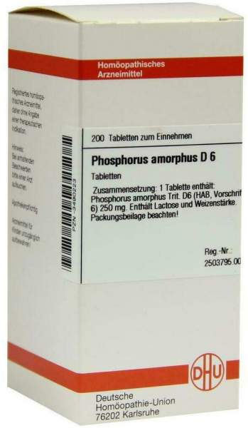 DHU Phosphorus amorphus D6 200 Tabletten