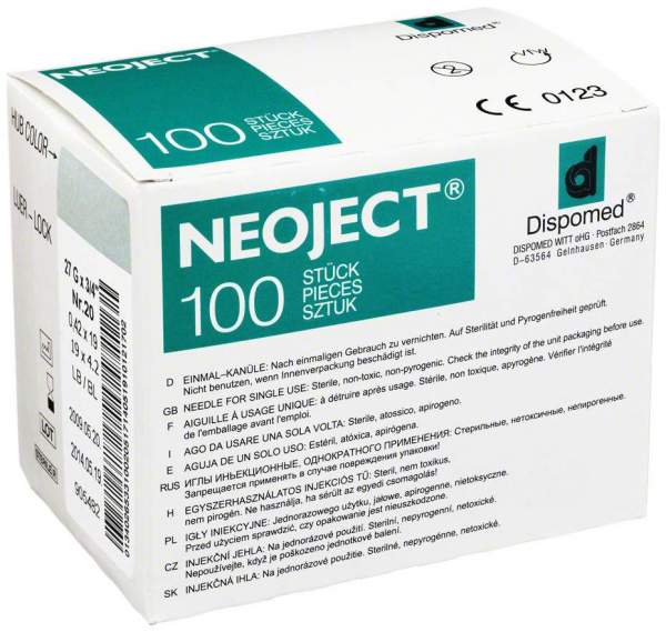 Neoject Kanülen Nr.20 0,42x19mm