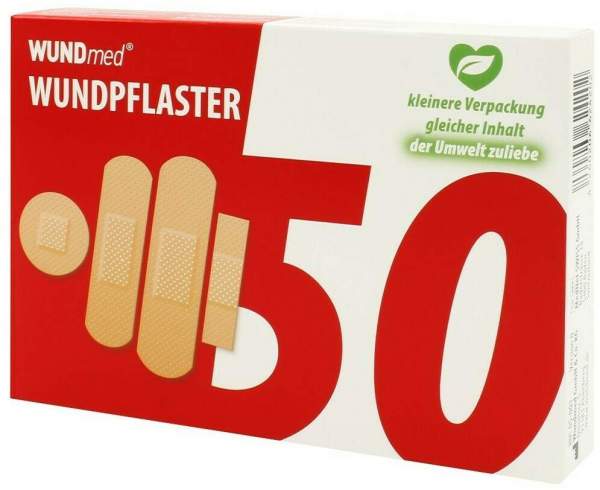Wundpflaster Luftdurchlässig und Wasserfest 4 Größen 50 Pflaster