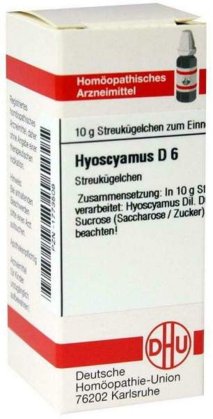 Dhu Hyoscyamus D6 10 G Globuli
