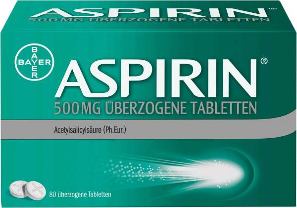 Aspirin 500 mg 80 überzogene Tabletten