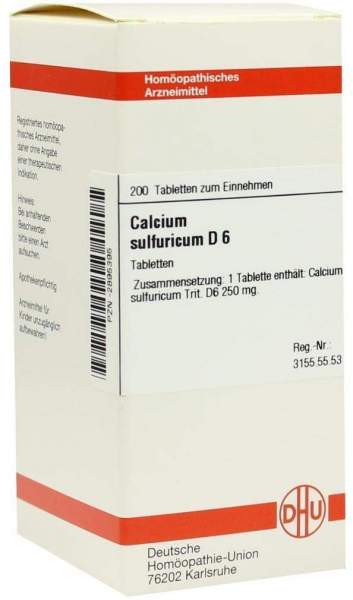 Calcium Sulfuricum D 6 200 Tabletten